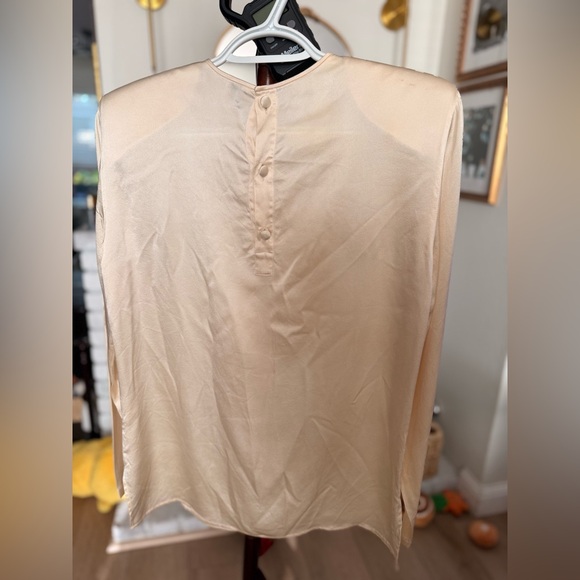 Cream Ruffle Front Blouse - Picture 2 of 2